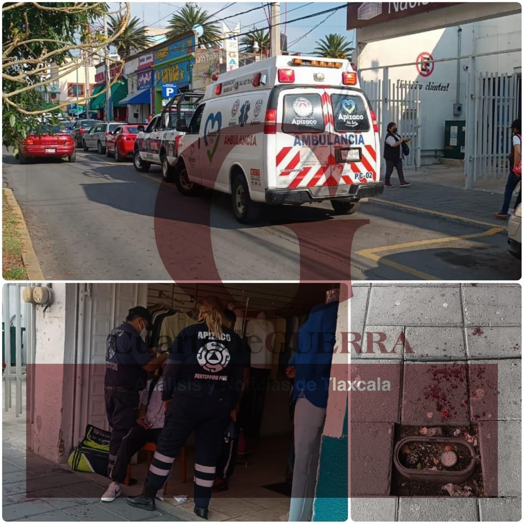 Sujeto agrede a menor de edad y lo deja lesionado en vía pública, en Apizaco