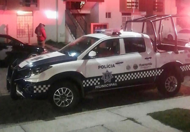 Policía de Huamantla resguarda domicilio por fallecimiento de una persona