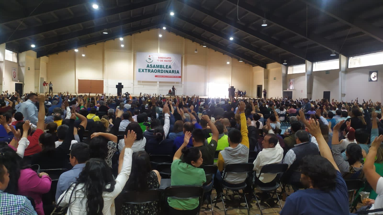 Celebran sindicalizados del 7 de Mayo asamblea con miras al Congreso para elegir dirigencia