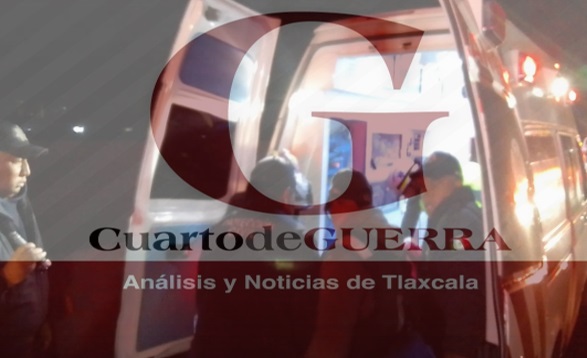 Conductor provoca accidente a vehículo de traslados de Terrenate
