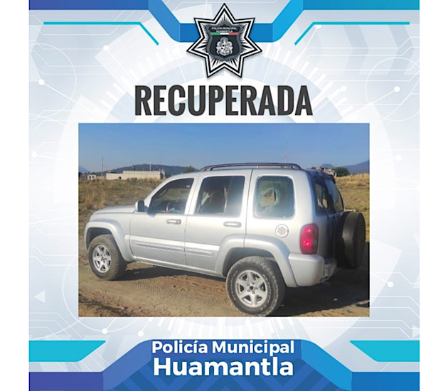 Ubica Policía de Huamantla camioneta con reporte de robo