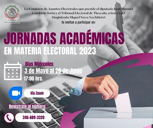 El Congreso del Estado y el TET realizarán jornadas académicas en materia electoral