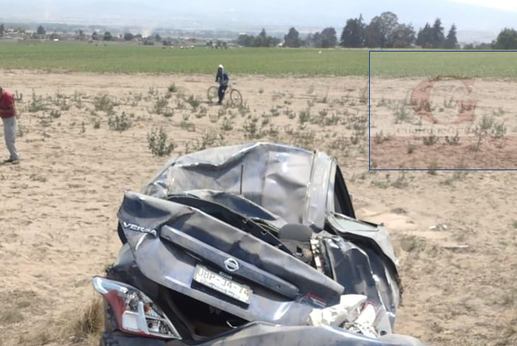 Deja volcadura seis personas lesionadas entre Atltzayanca y Huamantla