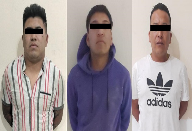 En Acuamanala, detienen a tres presuntos asaltantes de tienda de conveniencia