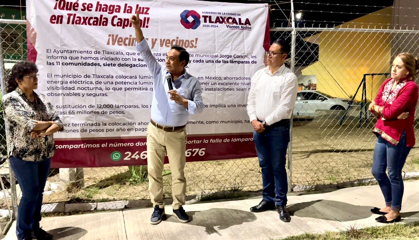En las comunidades, colonias y el centro de Tlaxcala estamos dando soluciones en materia de seguridad: Jorge Corichi