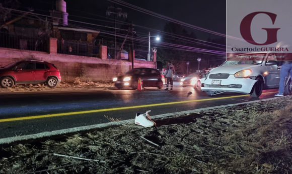 Muere un estudiante de secundaria al tratar de cruzar la autopista, en Panotla