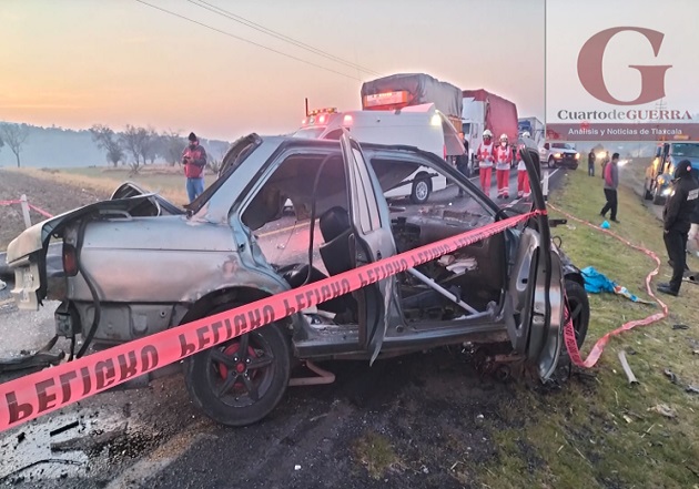 Deja sin vida a un hombre fuerte choque sobre la México-Veracruz, en Sanctórum