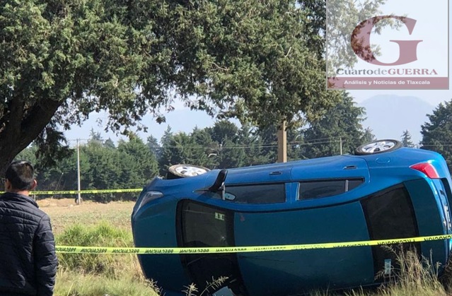 En Cuapiaxtla, un muerto tras volcadura de un automóvil