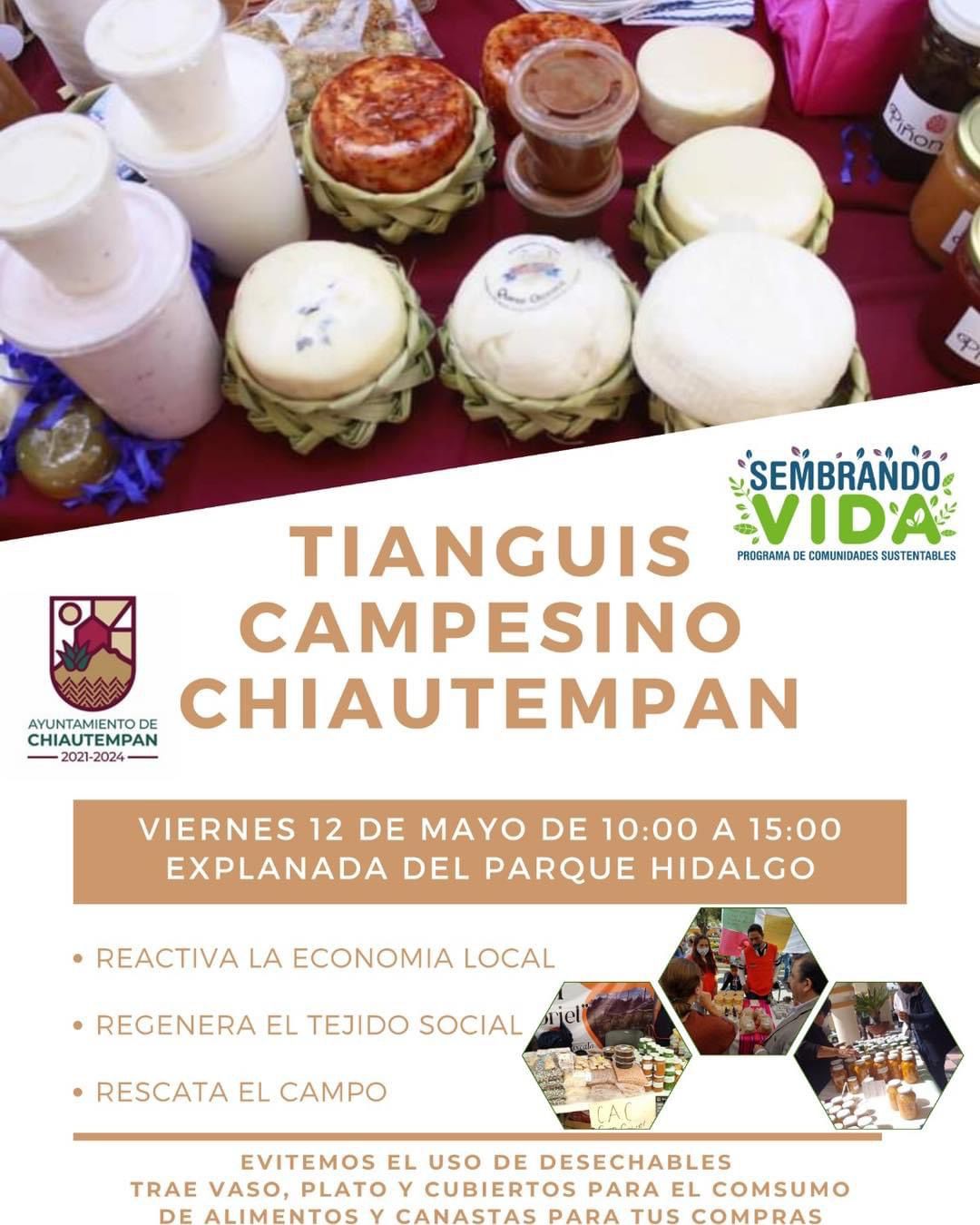 Invita Ayuntamiento de Chiautempan a Tianguis Campesino
