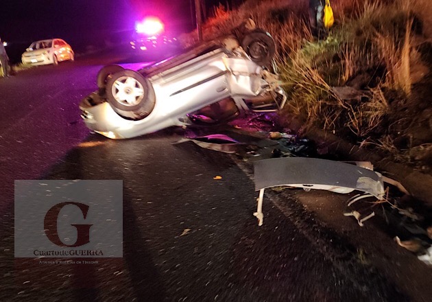 Accidente en Terrenate deja cinco lesionados