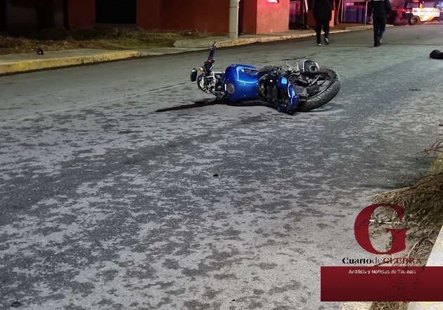 Pierde la vida motociclista, en Apetatitlán