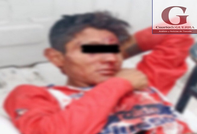 Golpean a supuesto acosador, en Acuitlapilco, Tlaxcala
