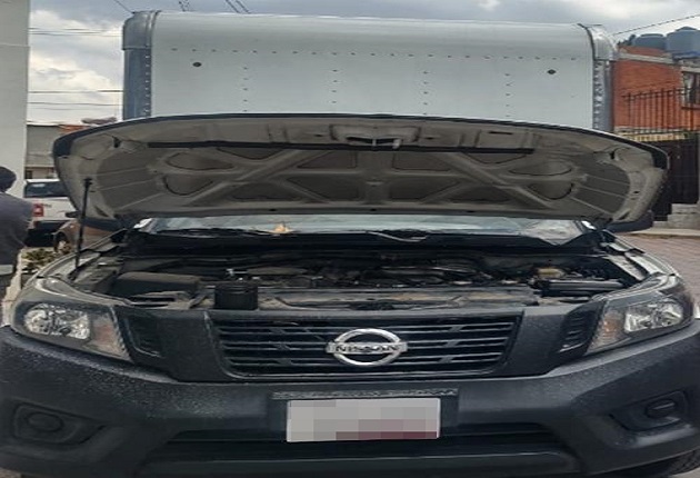 Asegura PGJE camioneta con alteraciones en números de serie