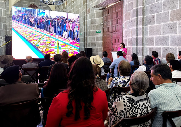 Busca Huamantla inscribir las alfombras y tapetes como Patrimonio Cultural Inmaterial de México y de la Unesco