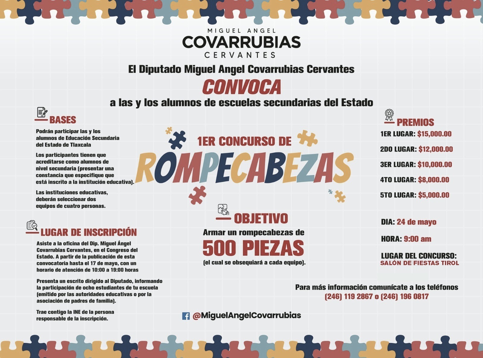 Mañana el Concurso de Rompecabezas más grande del Estado