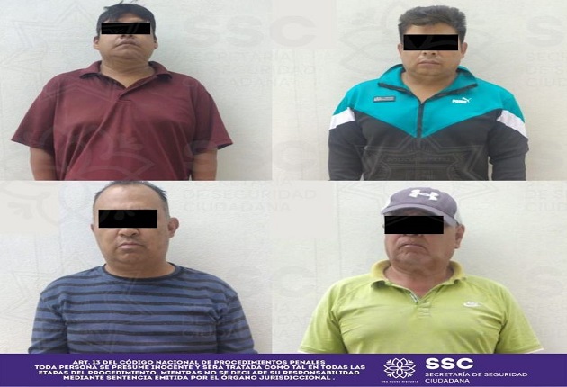 En Teolocholco, detienen a cuatro presuntos responsables por portación de arma de fuego
