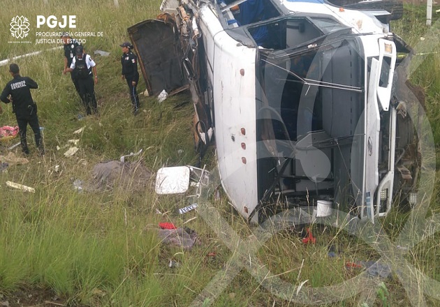 Inicia PGJE carpeta de investigación por accidente en la autopista Tlaxcala-Puebla
