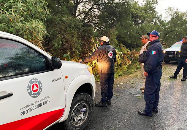 Activa Protección Civil de Huamantla operativo de seguridad tras fuerte lluvia