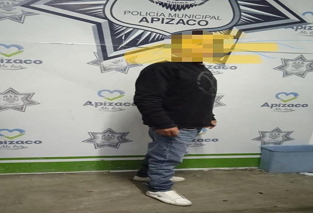 Por robo de autopartes asegura Policía Municipal de Apizaco a un sujeto