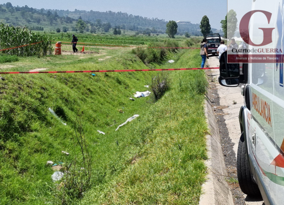 Ubican estrangulado a un hombre dentro de un canal, en Nopalucan