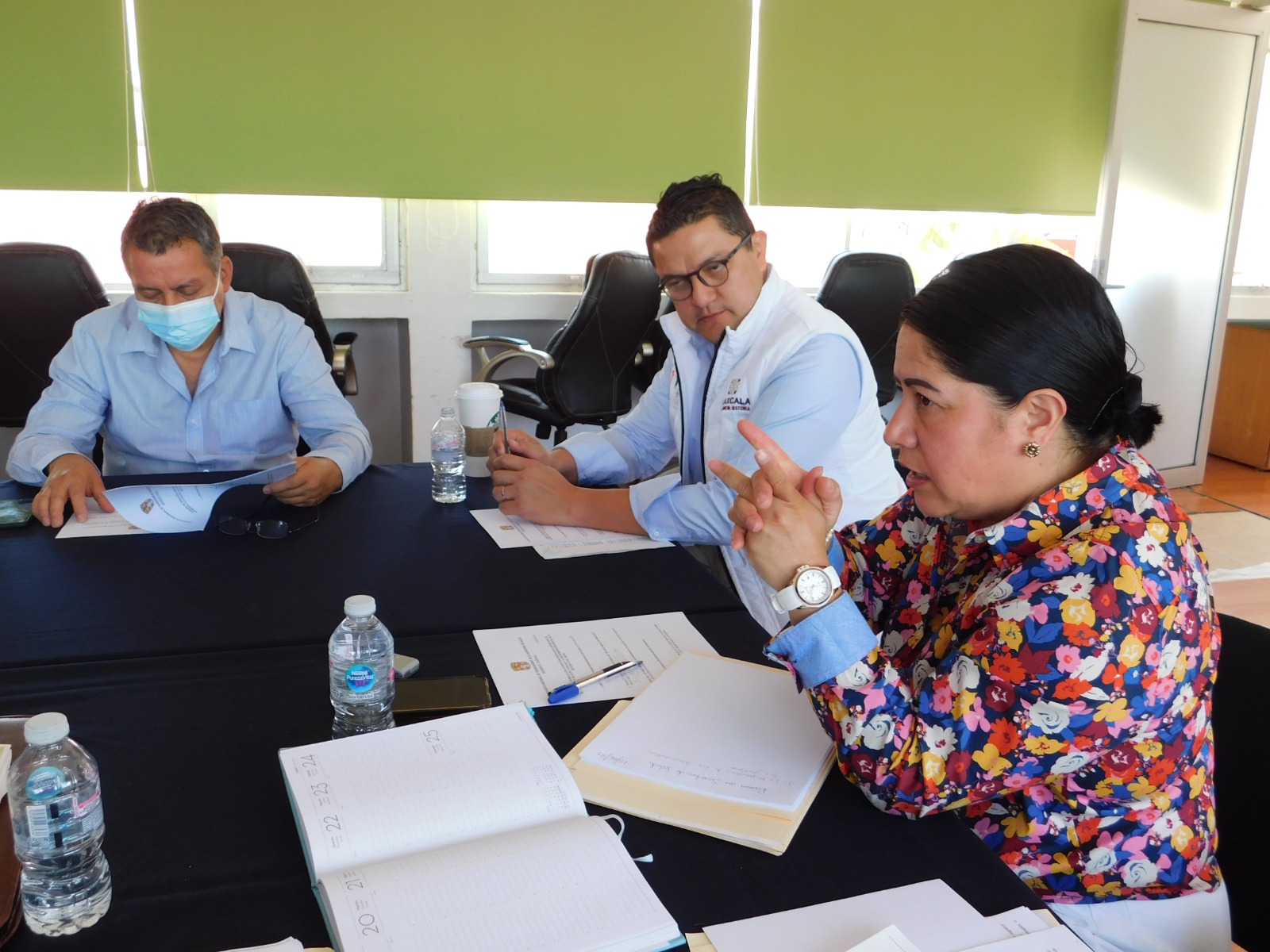 Luego de semanas de protesta, autoridades del OPD Salud de Tlaxcala se reúnen con el SNTSA