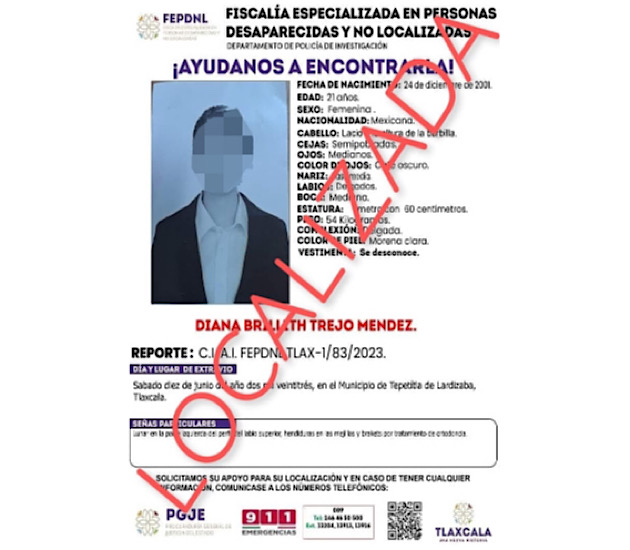En trabajo conjunto localizan a mujer reportada como desaparecida: PGJE