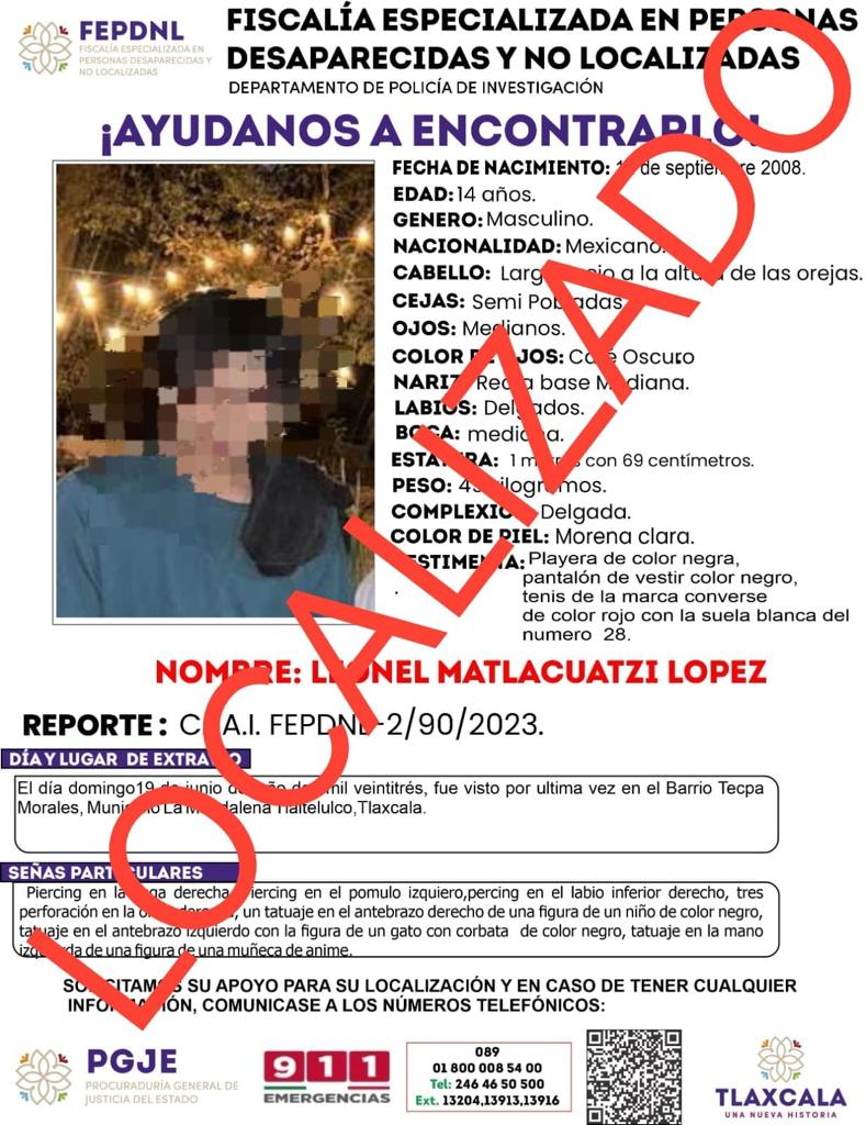 Presentan ante Fiscalía a dos menores de edad reportados como no localizados: PGJE