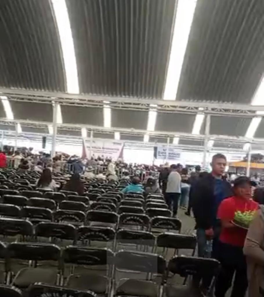 En Zacatelco no llenan y en Apizaco acarrean para mítines de Claudia Sheinbaum