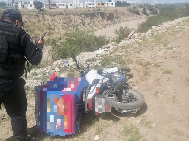 Recupera Policía de Huamantla motocicleta robada