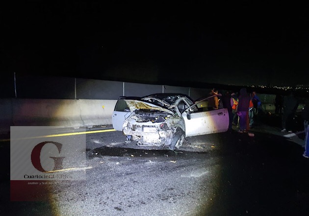 Matrimonio se accidenta y muere la esposa, en la México-Veracruz