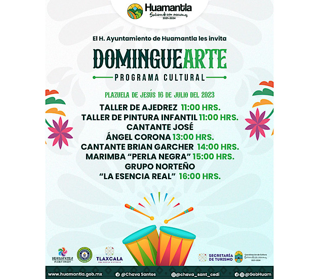 Este día 'Dominguearte' se llevará a cabo en la Plazuela de Jesús