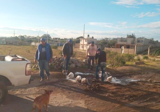 Repara Capamh avería por toma ilegal en línea principal perteneciente al pozo San Luis