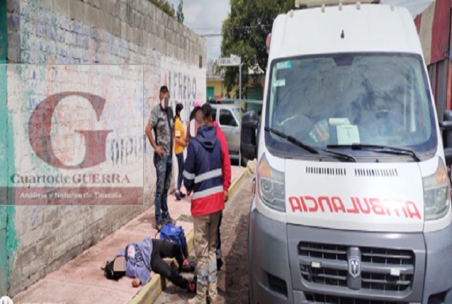 Auxilia Protección Civil de Totolac a mujer por deshidratación