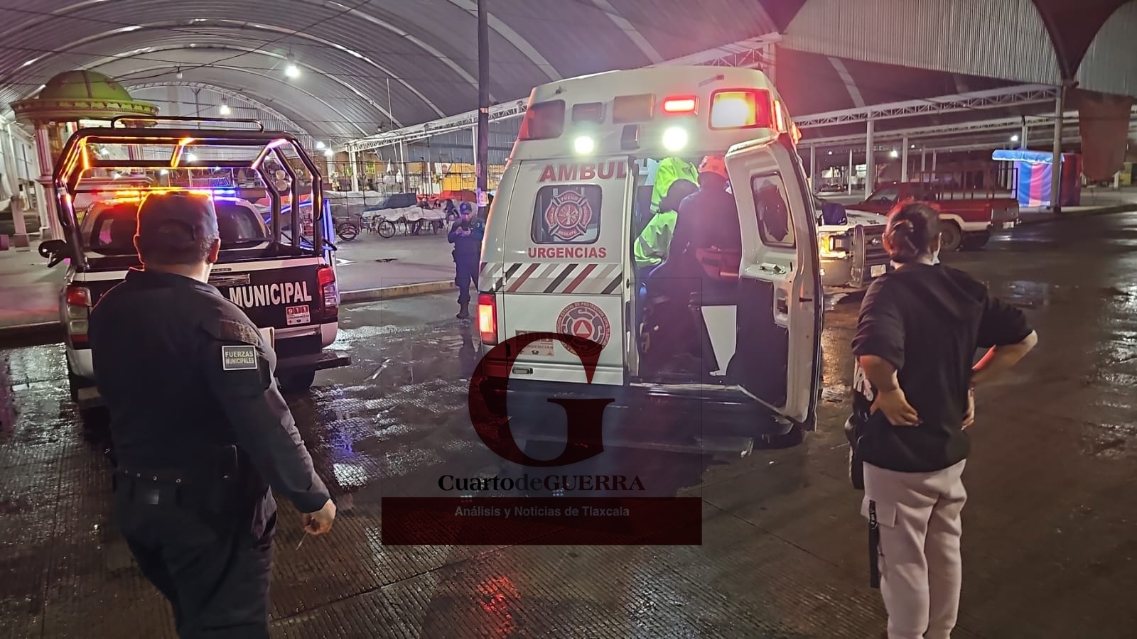 Un lesionado por arma blanca y otro derrapo su motocicleta en el  sur de Tlaxcala