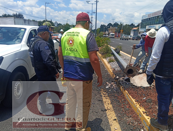 No fue lava, Protección Civil, atendió corto circuito de cables de alta tensión en Acuamanala
