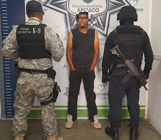 Policía de Apizaco recupera motocicleta robada y detiene a una persona