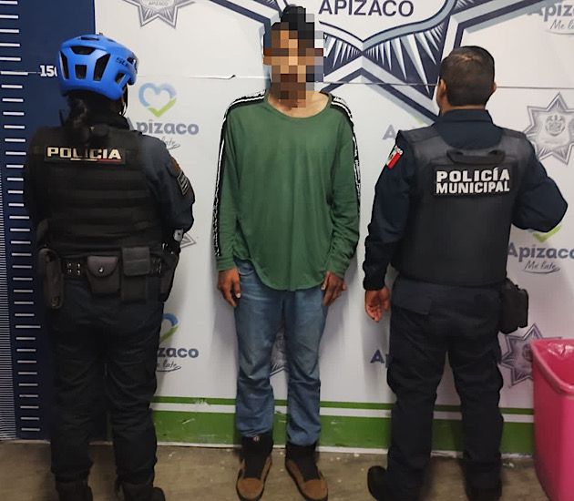 Detiene Policía de Apizaco a sujeto que cuenta con orden de aprehensión vigente en la CDMX