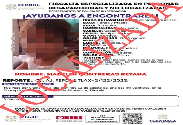 Ubica PGJE a una mujer y dos menores de  edad reportados como no localizados