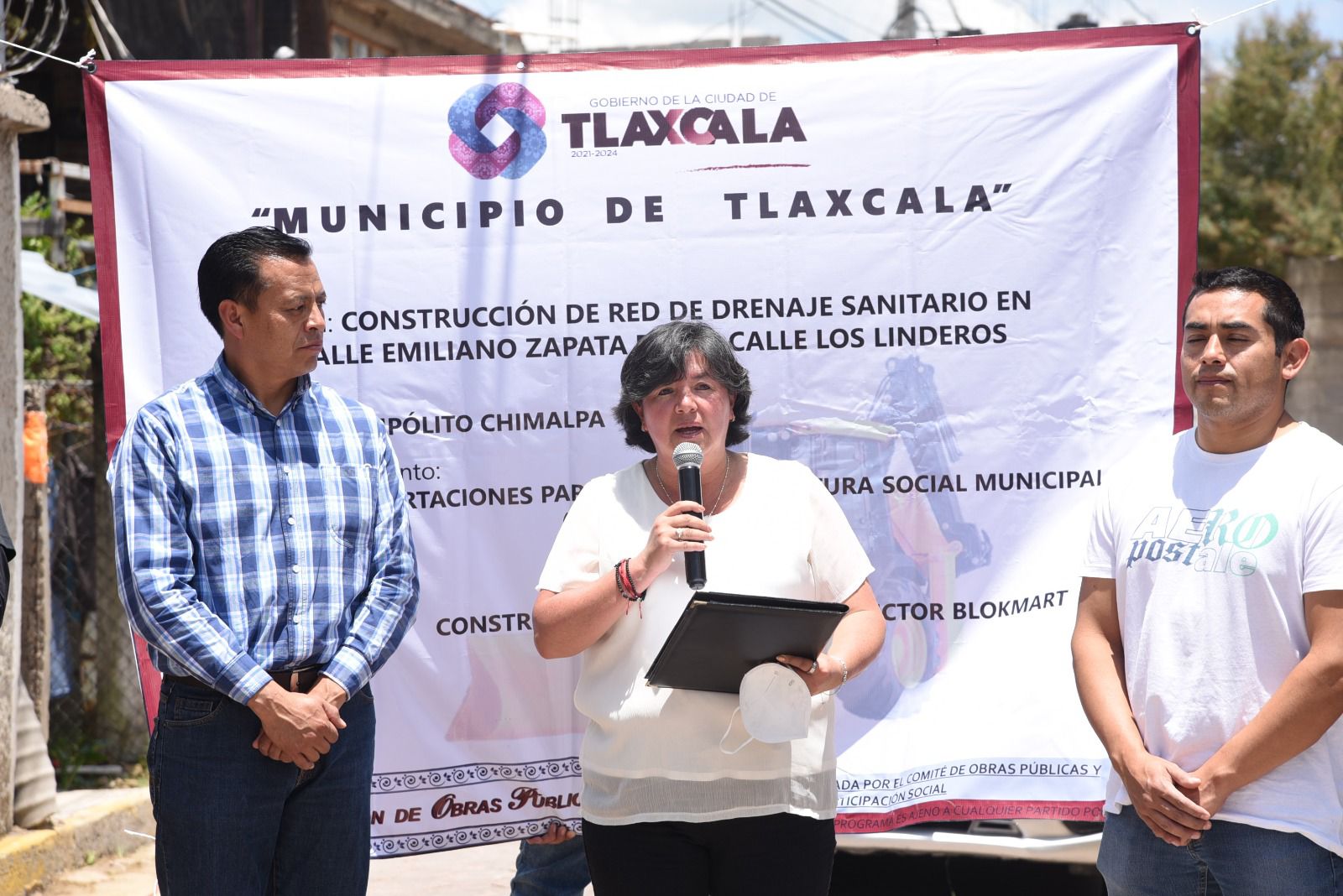 Mejoran servicio de drenaje en San Hipólito Chimalpa