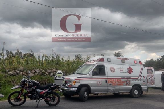 Deja dos lesionados volcadura en San Pablo del Monte