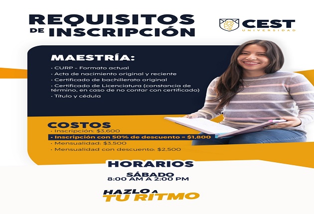 Realiza CEST reunión de egresados 'Conectando futuros brillantes' para brindar becas en maestrías