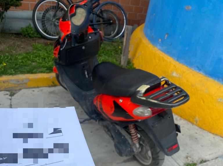 Policía Municipal de Apizaco recupera motoneta con reporte de robo