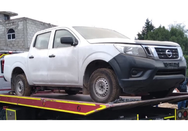 Asegura PGJE camioneta en el municipio de Tlaxcala