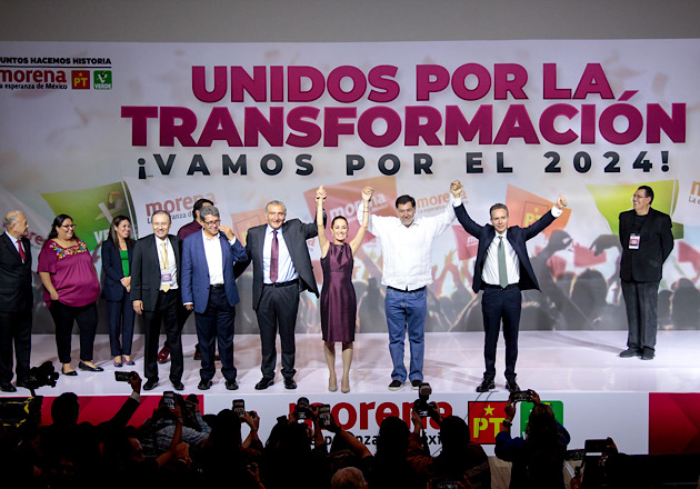 Claudia Sheinbaum gana las encuestas de Morena