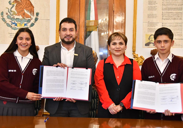 Coadyuva Ayuntamiento de Huamantla en la formación dual de estudiantes del Cbtis 61