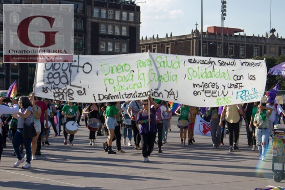 Marcha a favor del aborto en la Cdmx