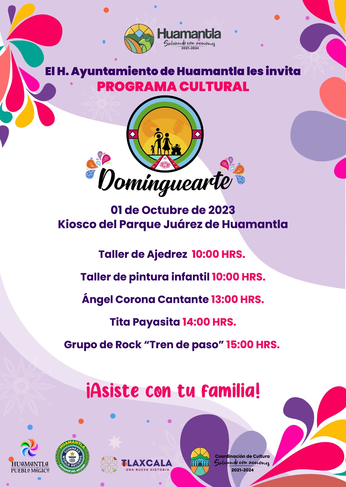 Inicia el mes de octubre asistiendo al programa cultura ‘Dominguearte’