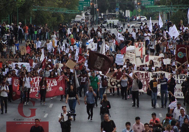 Con marcha, recuerdan en la CDMX matanza del 2 de octubre
