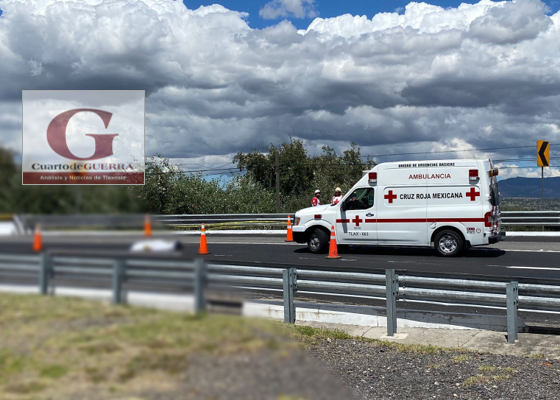 Muere atropellado un hombre sobre la carretera federal México-Veracruz,  en Huamantla