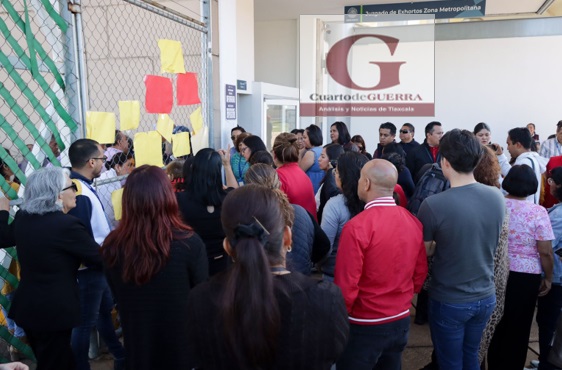 Por segundo día se manifiestan trabajadores del Poder Judicial de Puebla